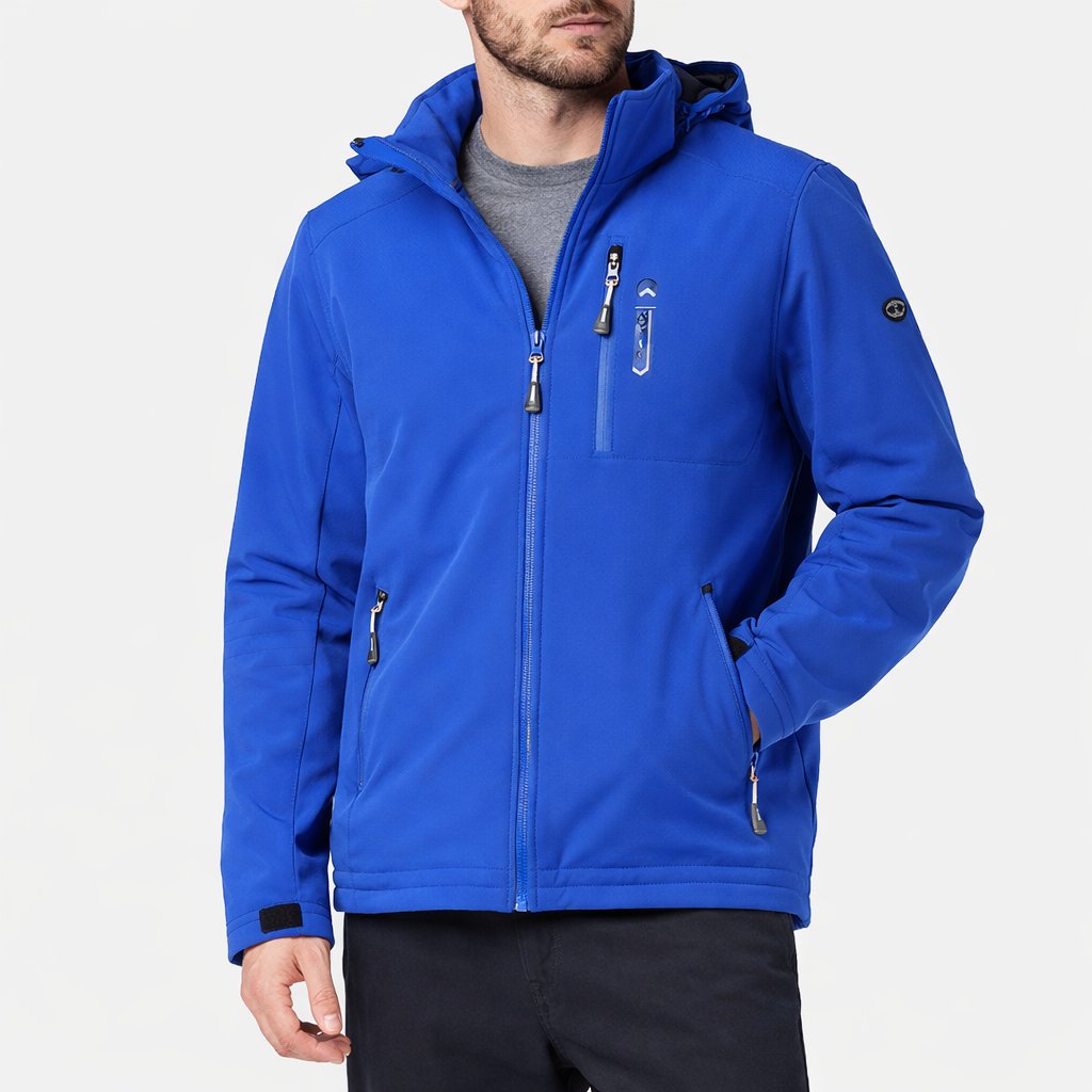 Sale:X Peak Men’s Blue Puffer Jacket Outdoor Insulated Hooded Coat Size Small